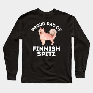 Dad of Finnish Spitz Life is better with my dogs Dogs I love all the dogs Long Sleeve T-Shirt